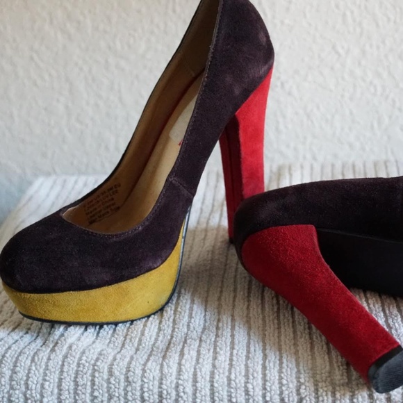 Luichiny Suede Pump Heels Size 5.5 - Picture 2 of 5